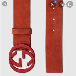Red Gucci belt - Men